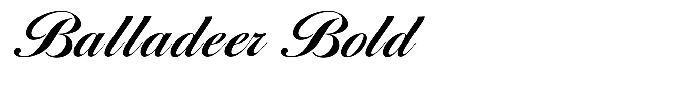 Balladeer Bold
